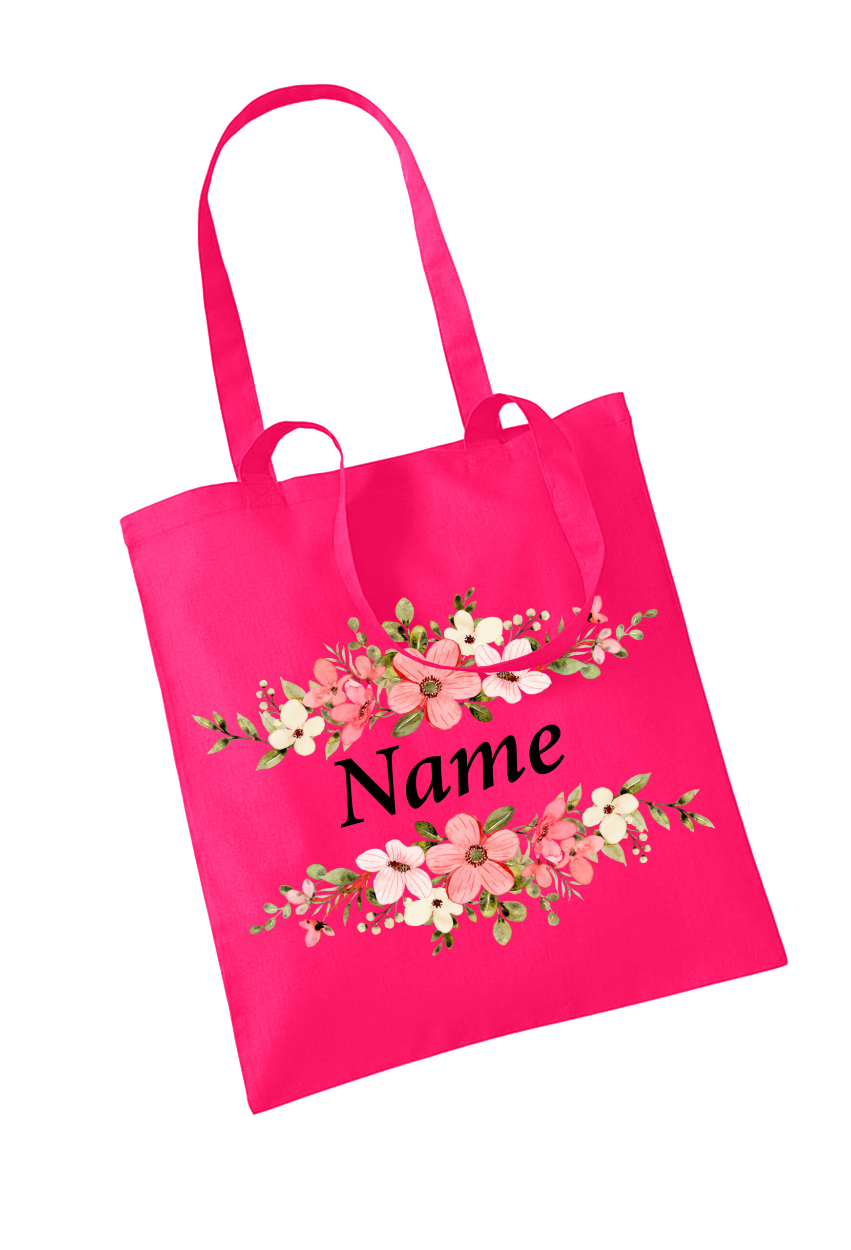 Personalised Floral Tote Bag - Image 3