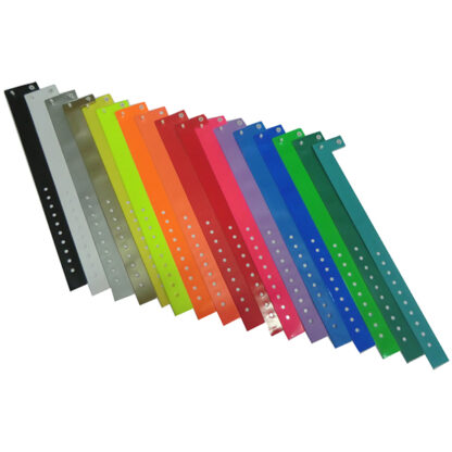 Plain L-Shaped Vinyl Wristbands